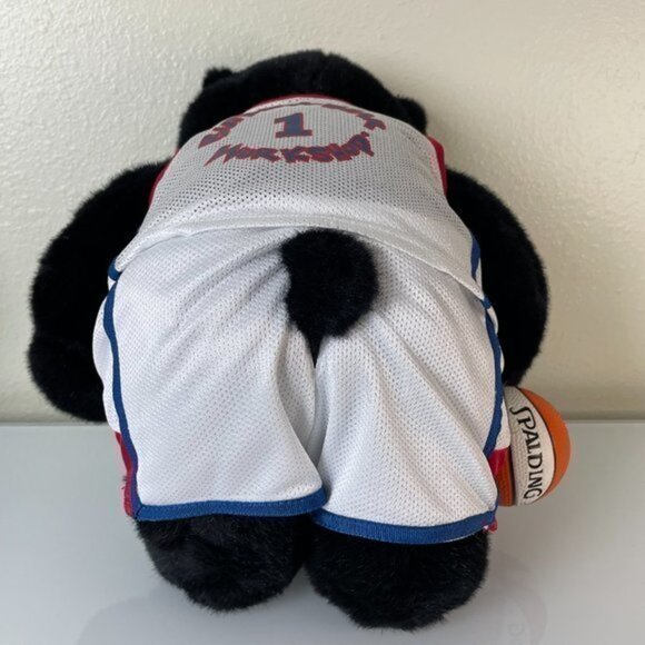 Build-A-Bear WNBA Black Bear Plush, Older Label, Basketball Accessory, 17” - Picture 6 of 11